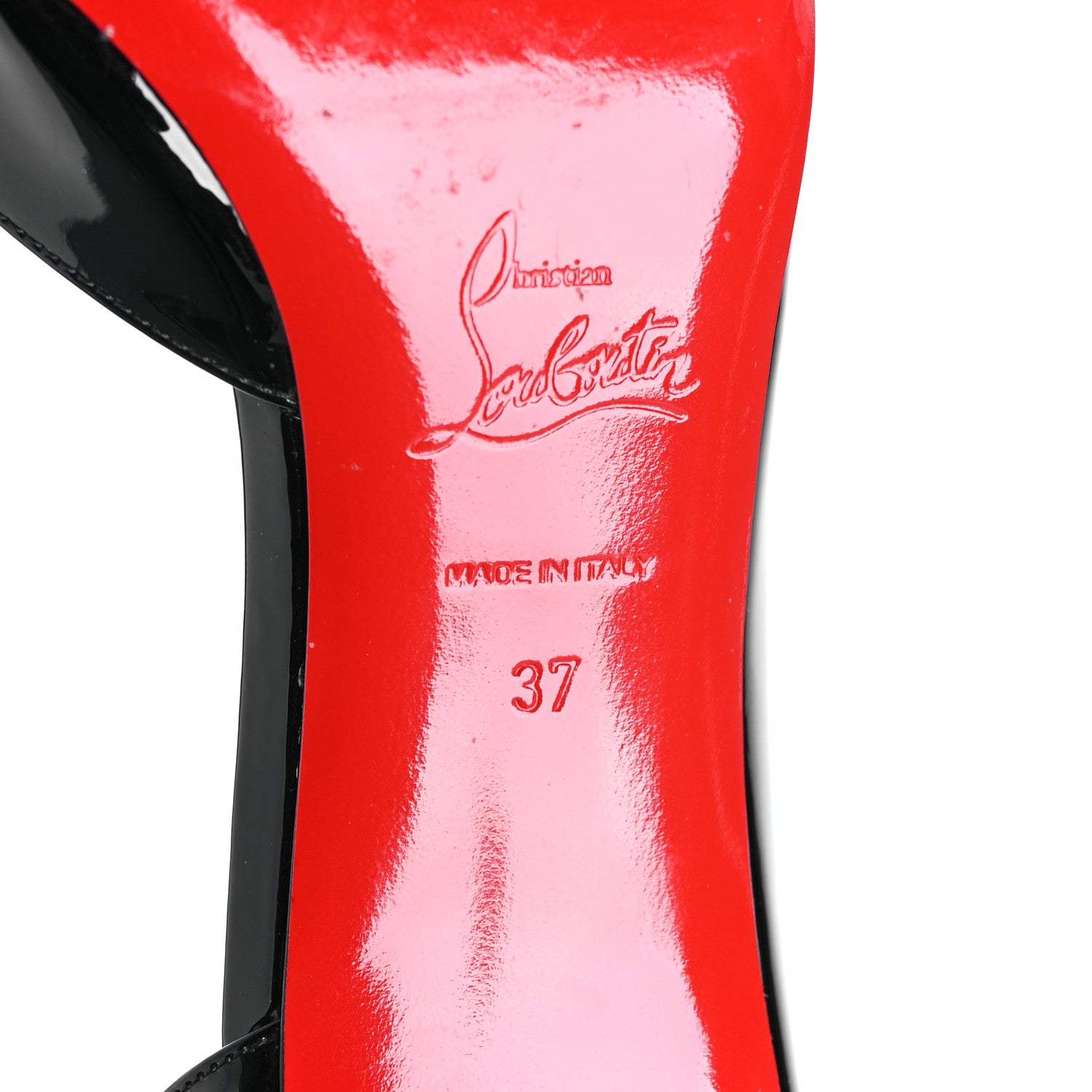 Christian Louboutin Patent Iriza 70 Pumps 37 Black 6 of 7