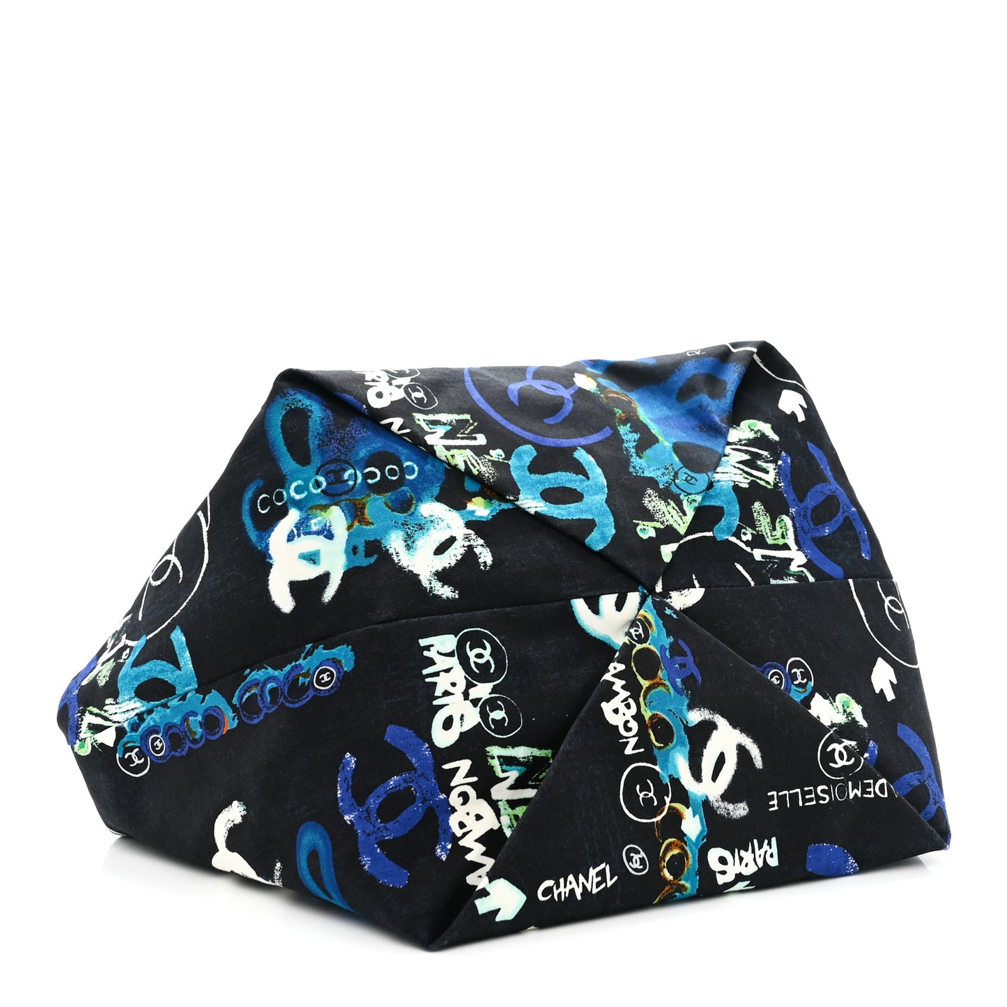 Canvas Coco Print Tote Black Multi