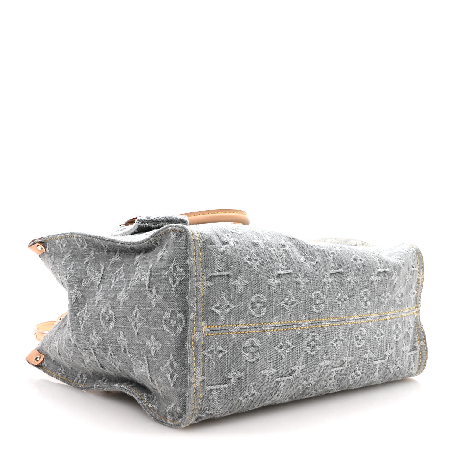 Louis Vuitton Monogram Denim Onthego MM Washed Grey 4 of 10