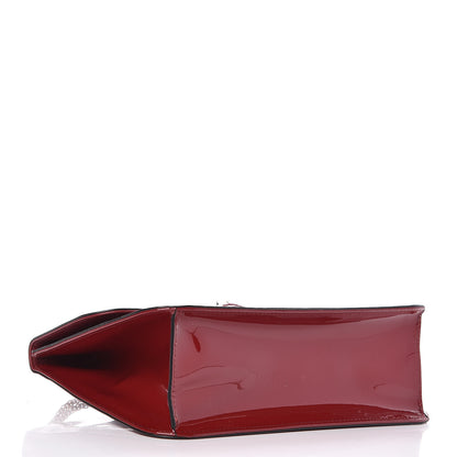 Valentino Garavani Patent Large Glam Lock Rockstud Flap Red 4 of 10