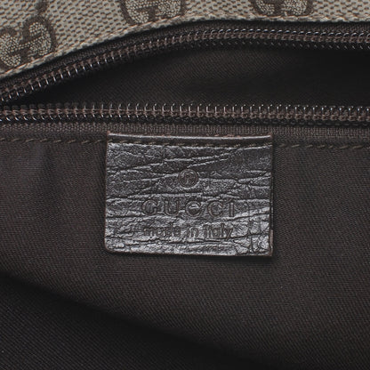 Gucci GG Plus Monogram Web Large Flap Messenger Bag Beige Dark Brown 5 of 7