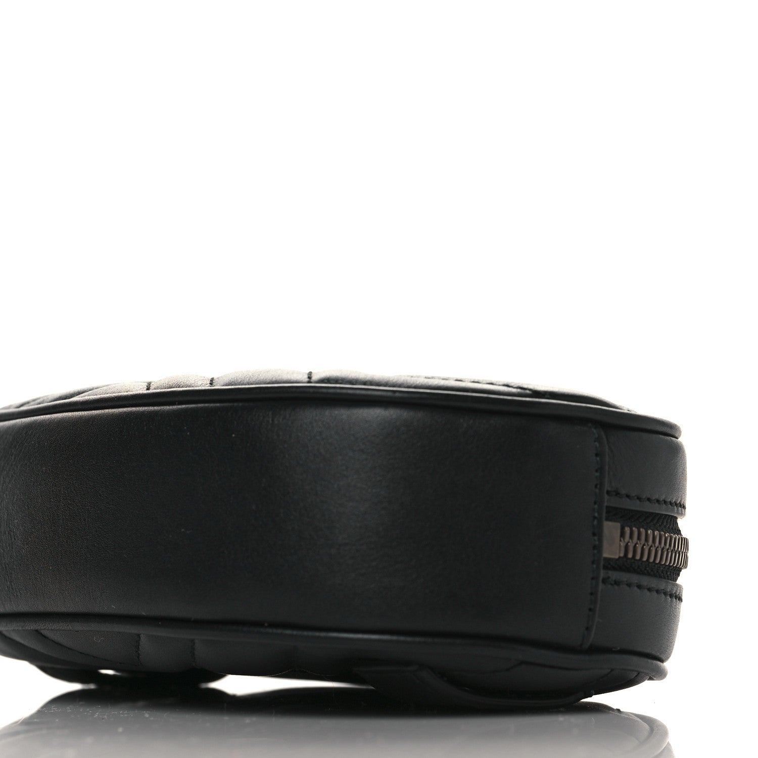 Gucci Calfskin Matelasse GG Marmont Belt Bag 75 30 Black 9 of 9