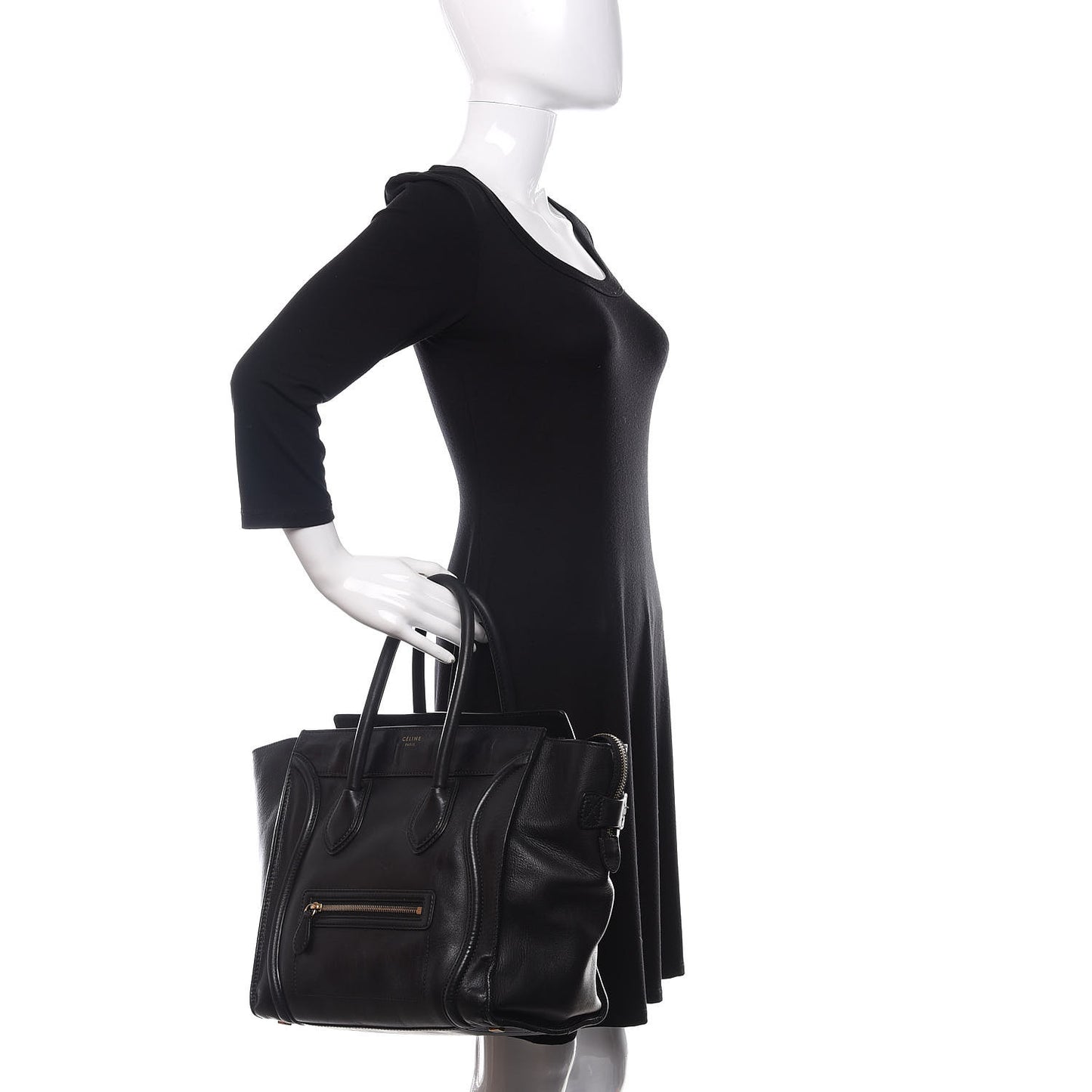 Smooth Calfskin Mini Luggage Black