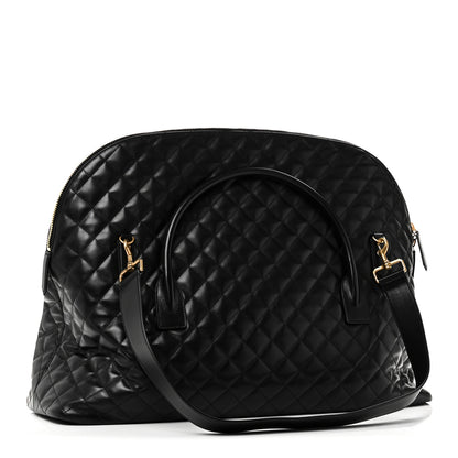 Saint Laurent Calfskin Quilted ES Giant Travel Bag Black 2 of 9