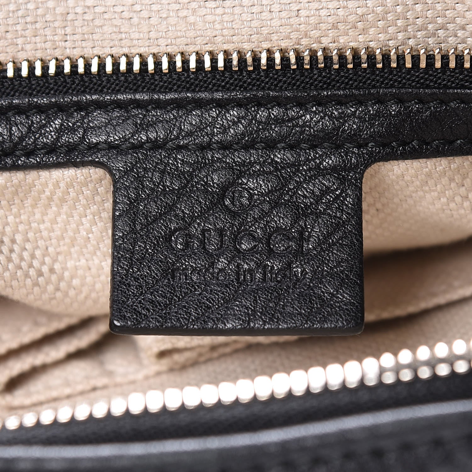 Gucci Pebbled Calfskin Soho Hobo Black 6 of 13