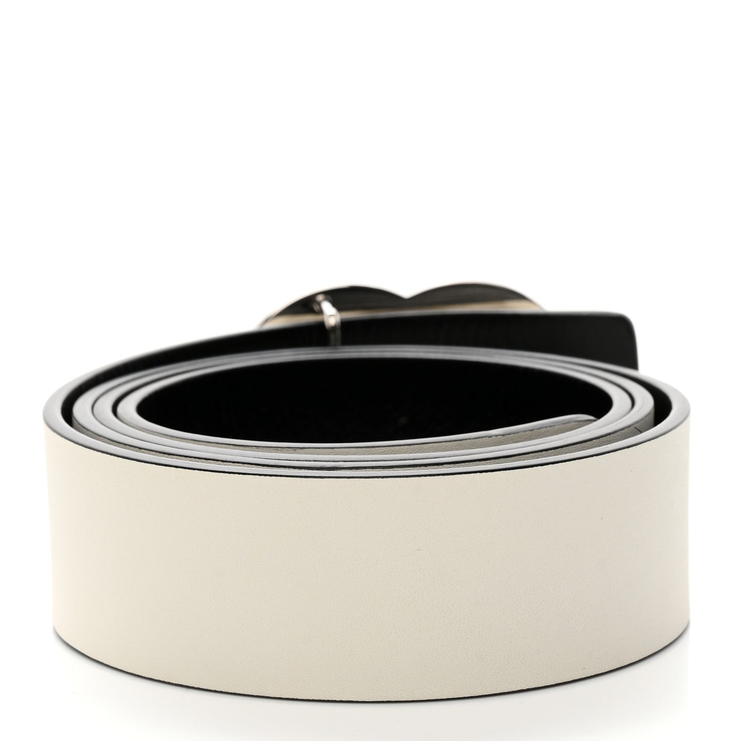 Calfskin CC Reversible Belt 95 38 Black White