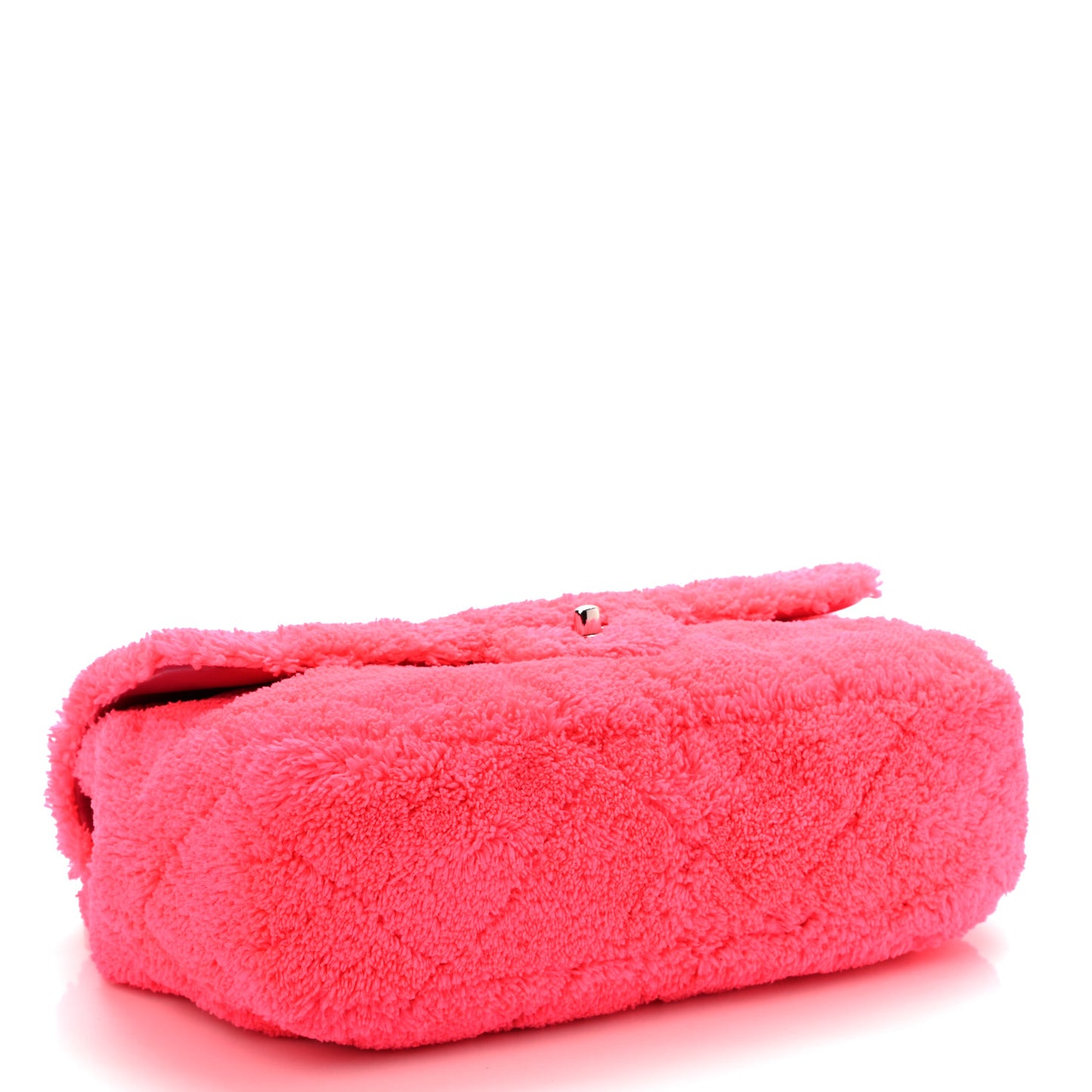 Lambskin Calfskin Mixed Fibers Quilted Medium Flap Pink