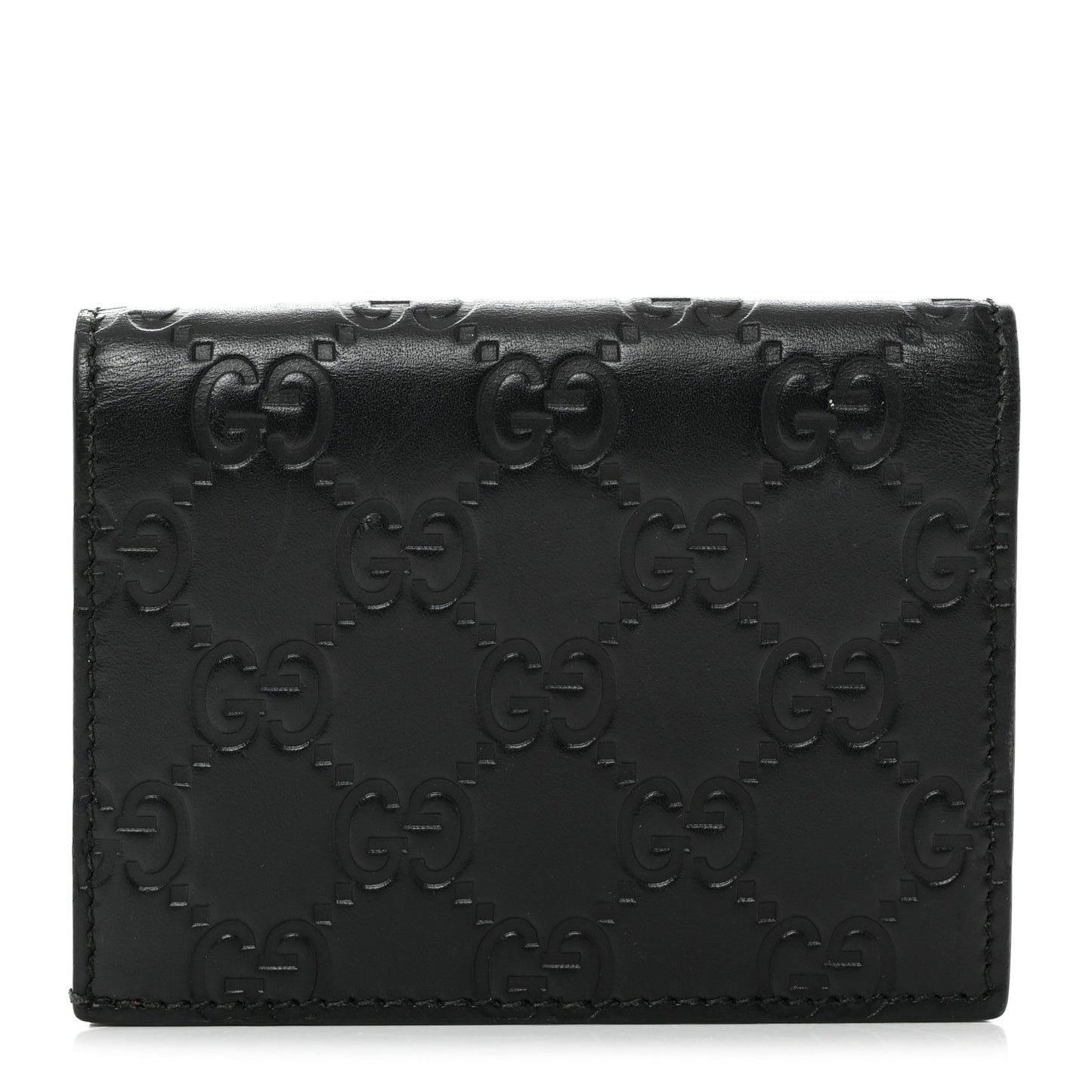 Guccissima Card Case Wallet Black