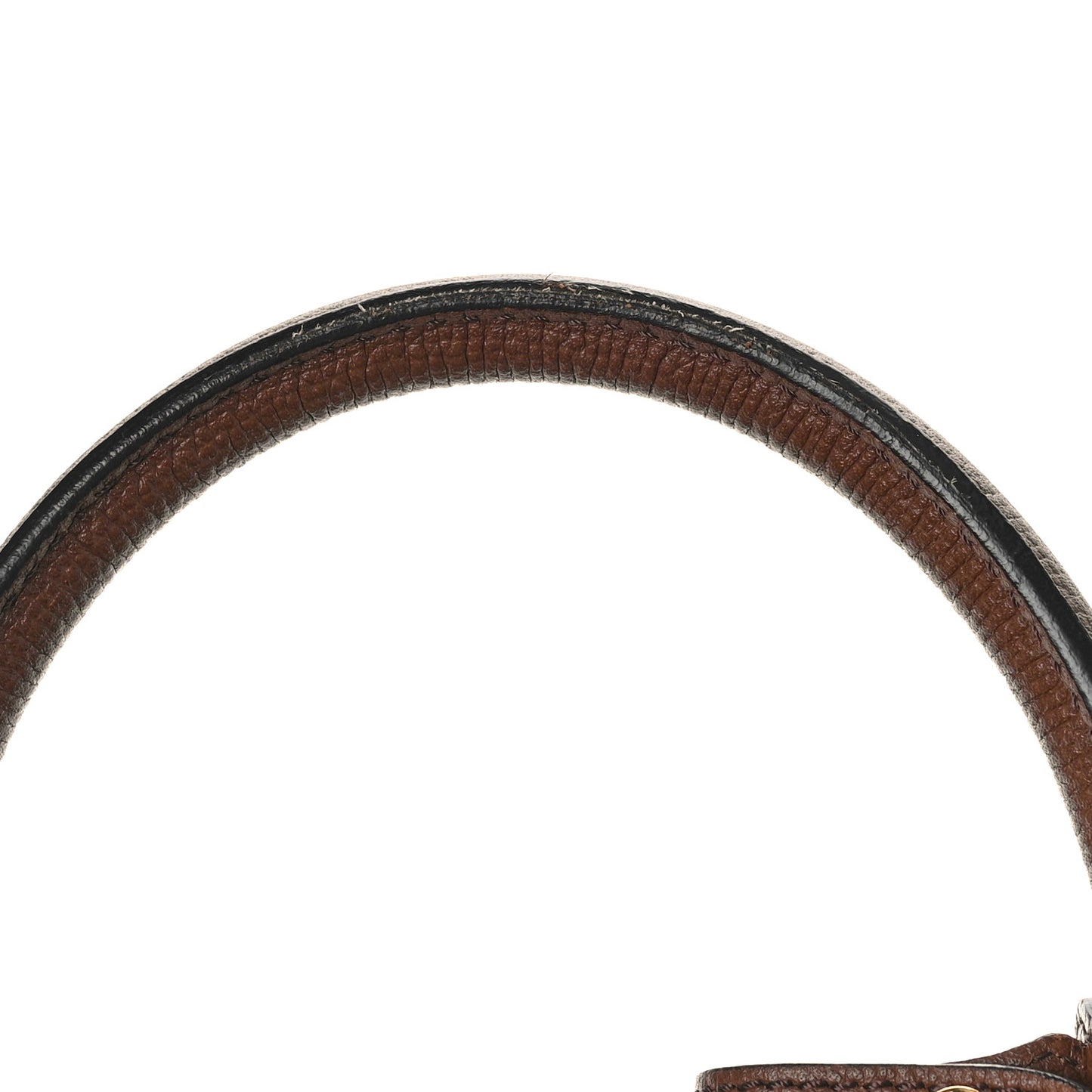 Grainy Calfskin House Check Two Tone Medium Banner Tote Black Brown