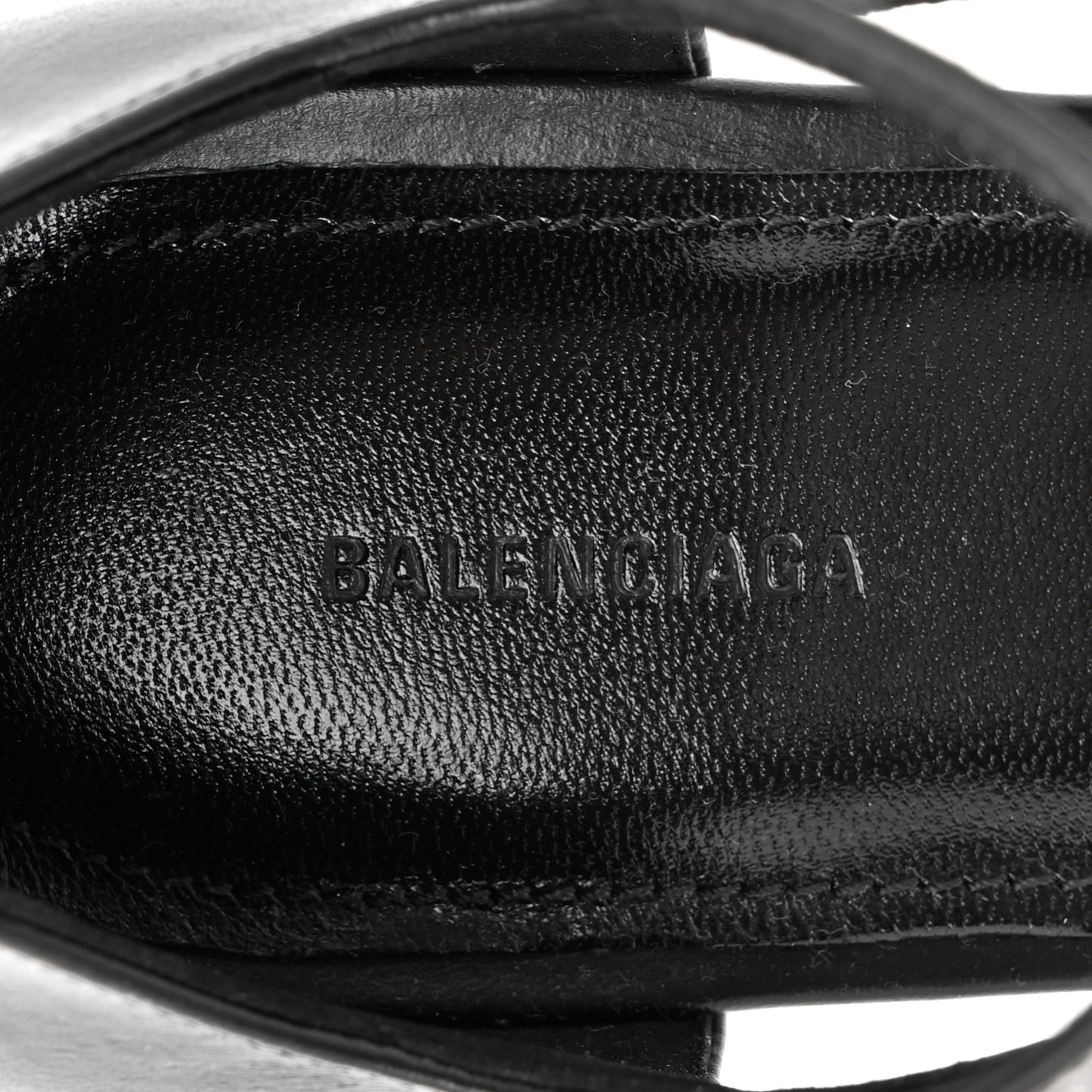 Calfskin Honey 90mm Sandal 37 Black