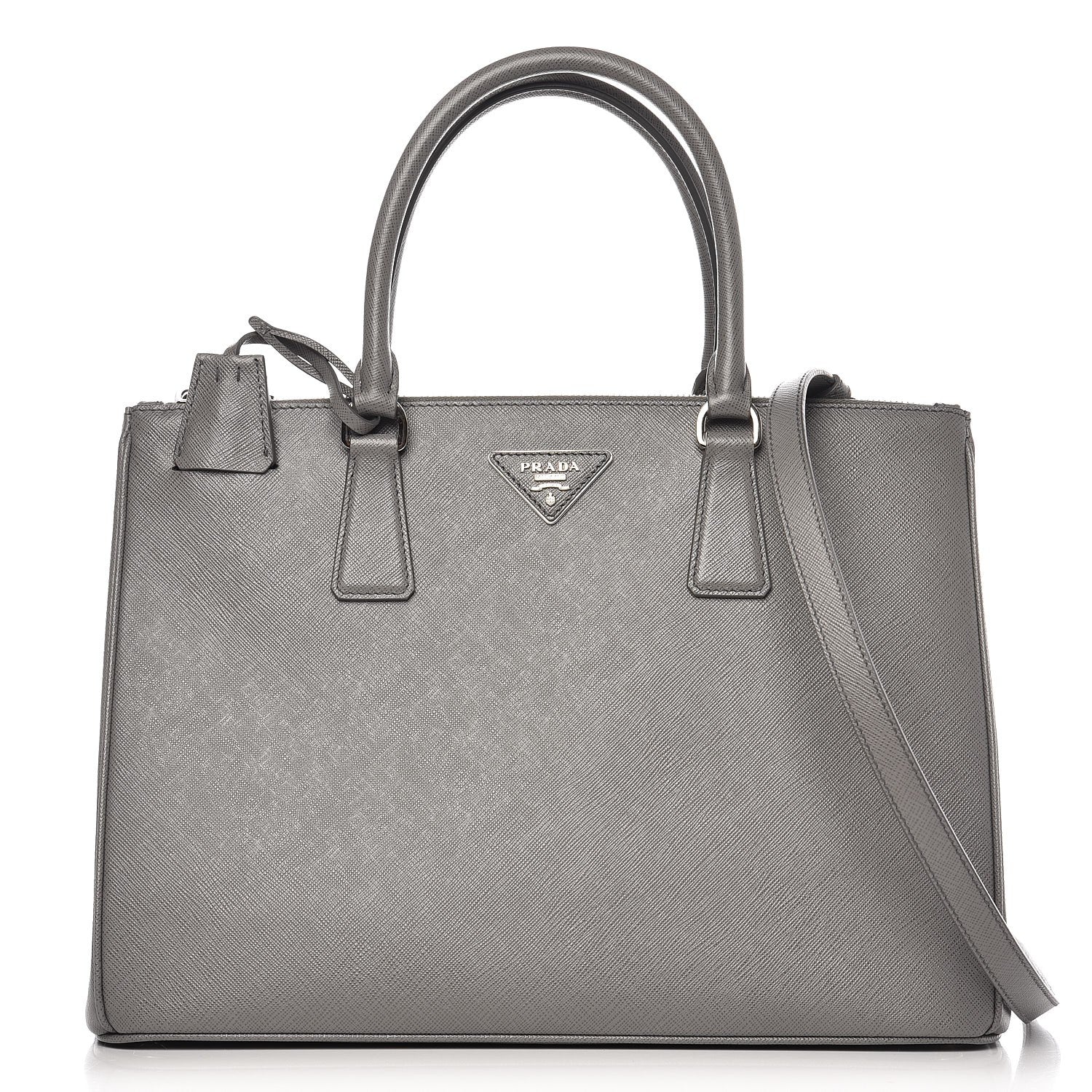 Prada Saffiano Medium Galleria Double Zip Tote Marmo 1 of 8