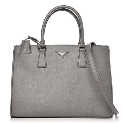 Prada Saffiano Medium Galleria Double Zip Tote Marmo 1 of 8