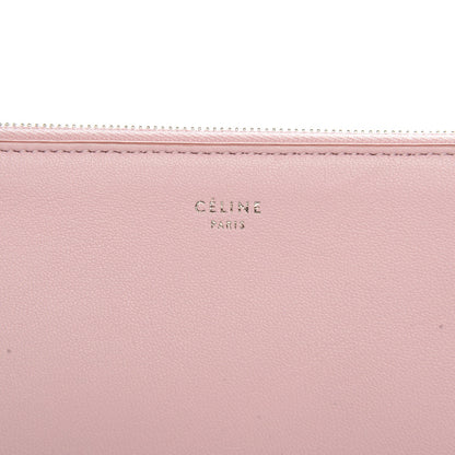 Celine Lambskin Bi-Color Solo Clutch Pouch Pale Pink Espresso 6 of 8