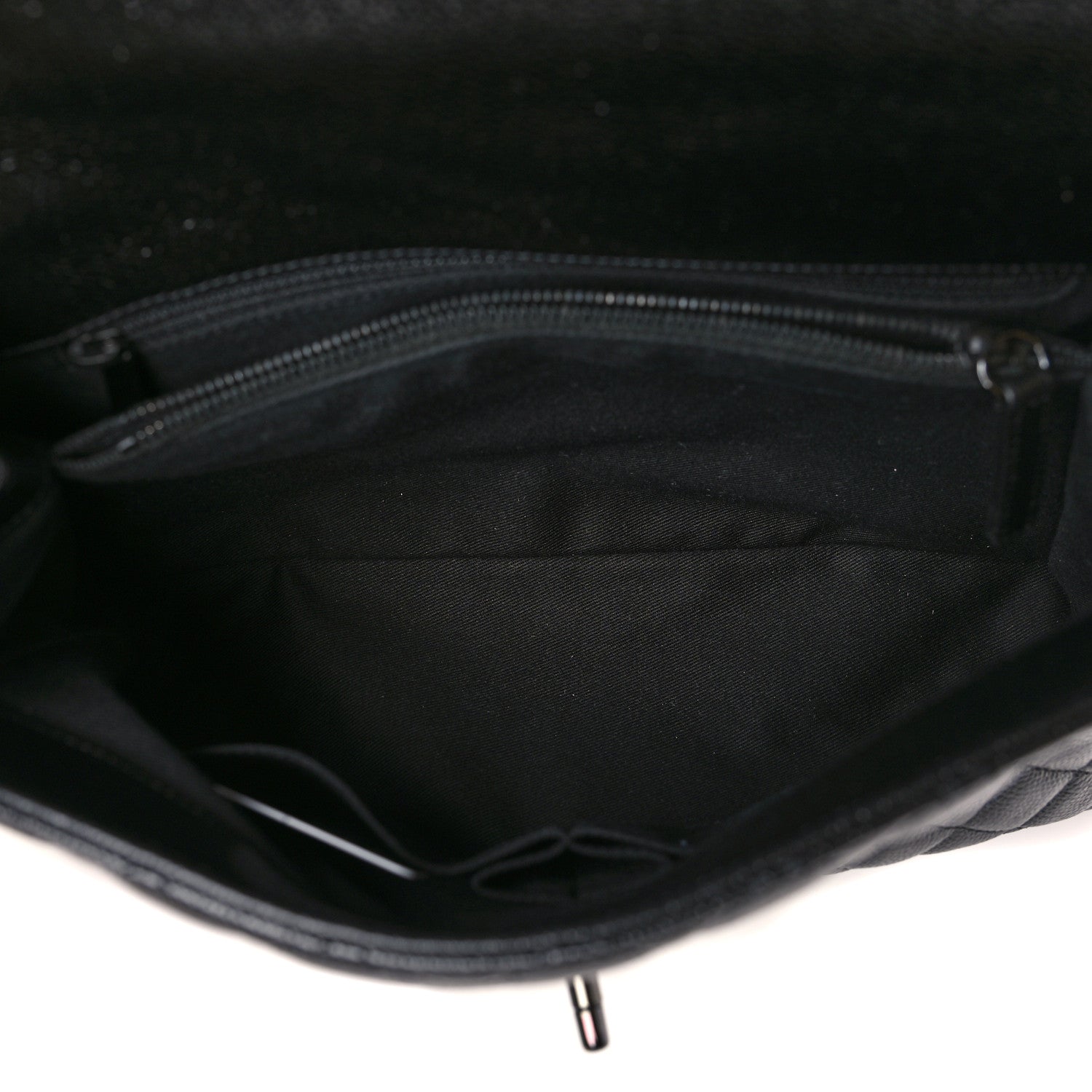 Chanel Caviar Quilted Medium Coco Handle Flap So Black 5 of 9
