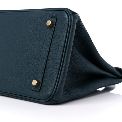 Hermes Togo Birkin 30 Vert Cypress 9 of 10