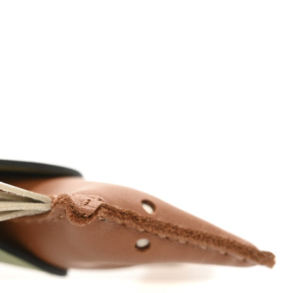 Hermes Milo Lambskin Grigri Rodeo Pegase Horse Bag Charm PM Craie Gold Vert Criquet 5 of 6