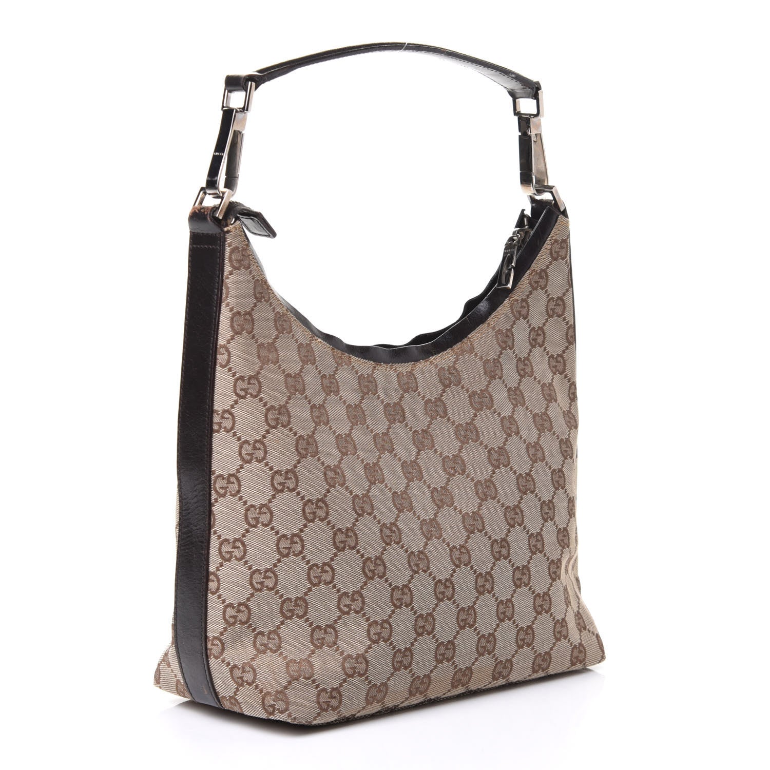Gucci Monogram Small Hobo Dark Brown 2 of 4