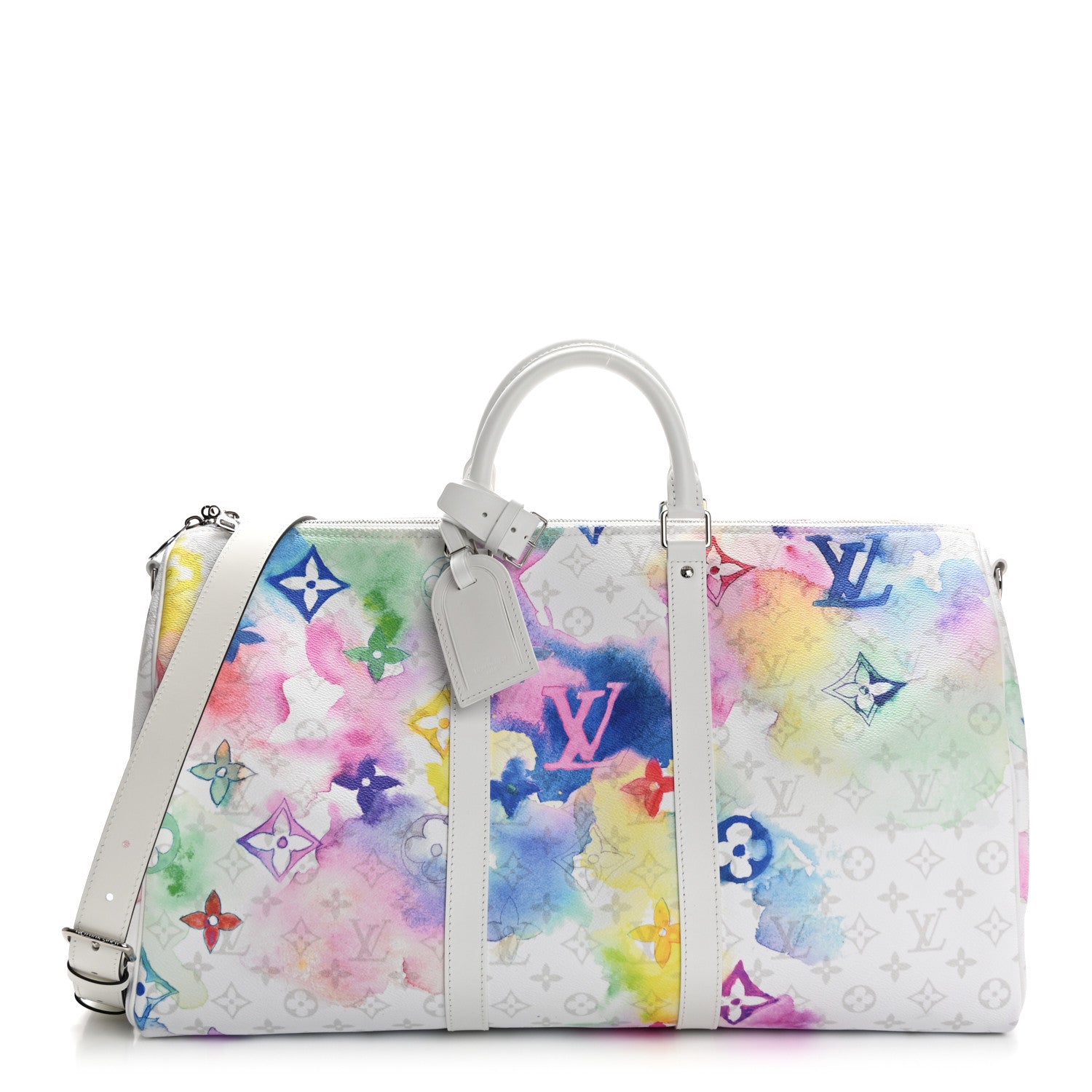 Louis Vuitton Monogram Watercolor Keepall Bandouliere 50 Multicolor 1 of 9