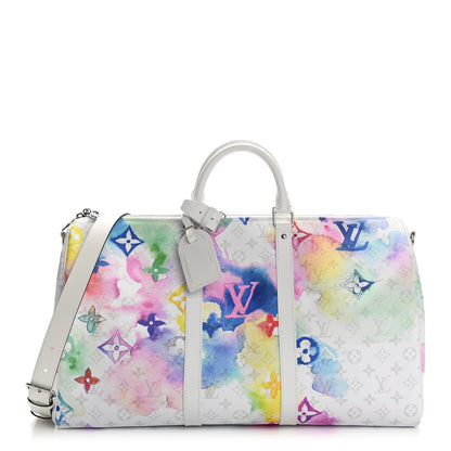 Louis Vuitton Monogram Watercolor Keepall Bandouliere 50 Multicolor 1 of 9