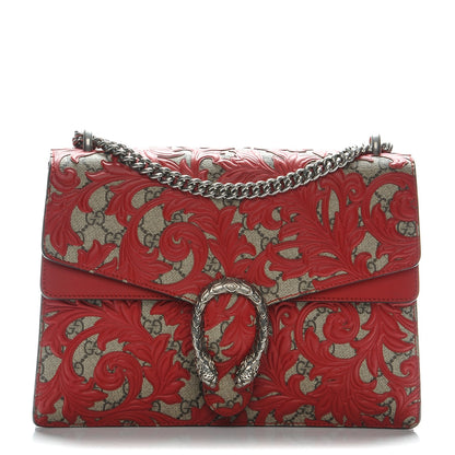 Gucci GG Supreme Monogram Arabesque Medium Dionysus Shoulder Bag Hibiscus Red 1 of 7