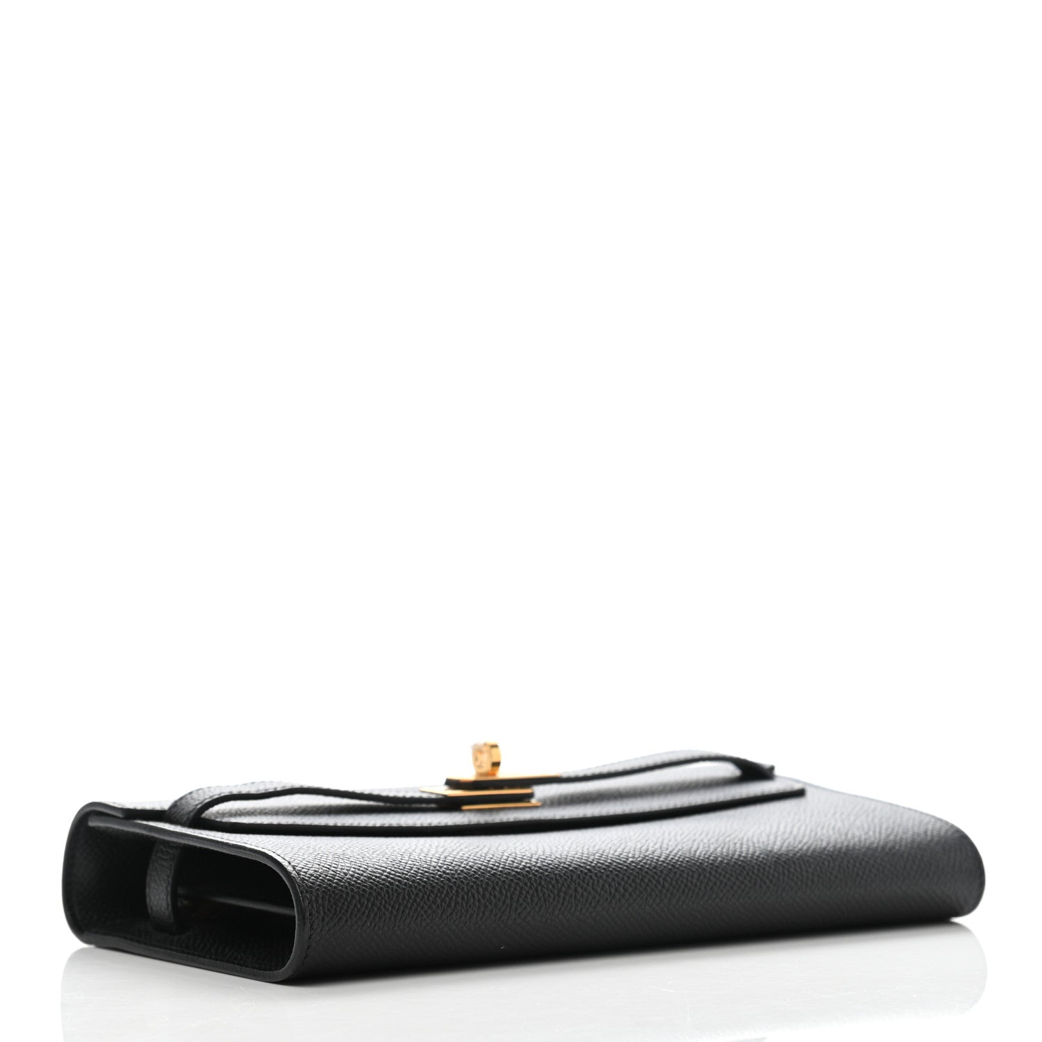 Hermes Epsom Kelly Wallet To Go Black 4 of 7