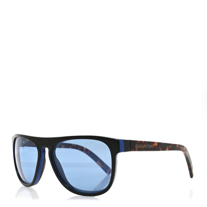 Louis Vuitton Acetate Oliver Sunglasses Z0792W Tortoise Blue 1 of 6