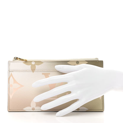 Louis Vuitton Monogram Giant Spring In The City Slim Purse Sunset Kaki 2 of 7