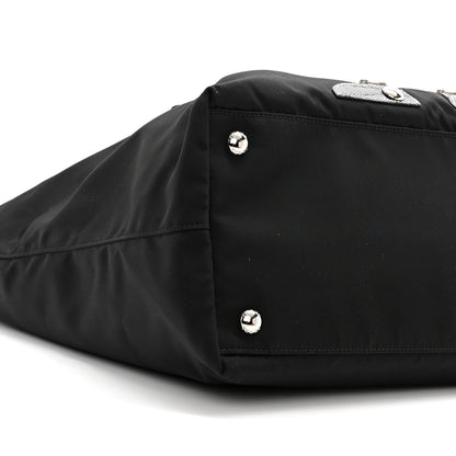 Prada Nylon Tessuto Saffiano Robot Tote Bag Black 10 of 11