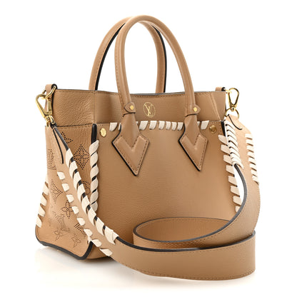 Louis Vuitton Calfskin Mahina Braided On My Side PM Arizona Brown 3 of 9