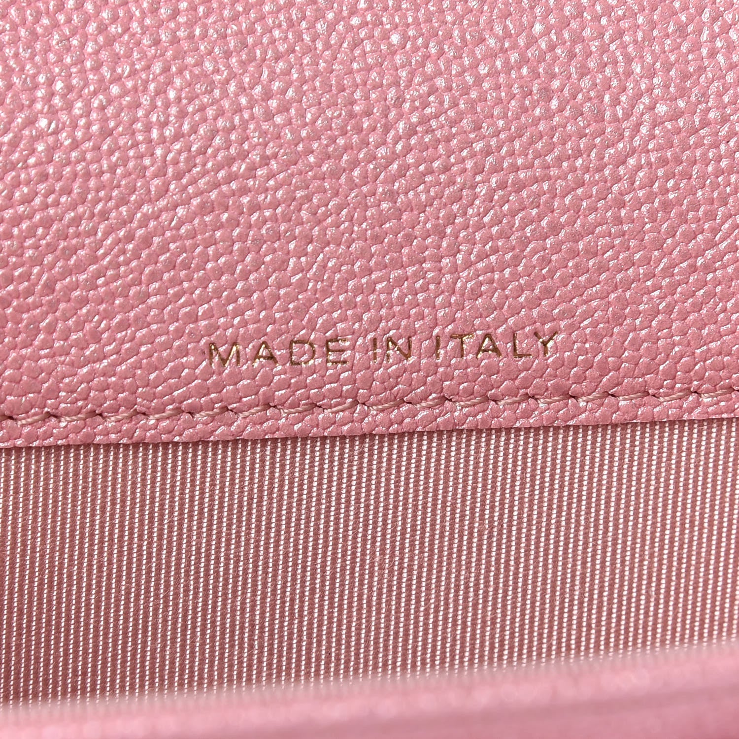 Chanel Iridescent Caviar Quilted Flap Card Holder Rose Pink 7 of 11