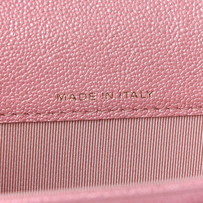 Chanel Iridescent Caviar Quilted Flap Card Holder Rose Pink 7 of 11