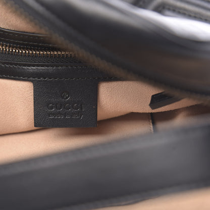 Gucci Calfskin Matelasse GG Marmont Travel Bag Black 6 of 11