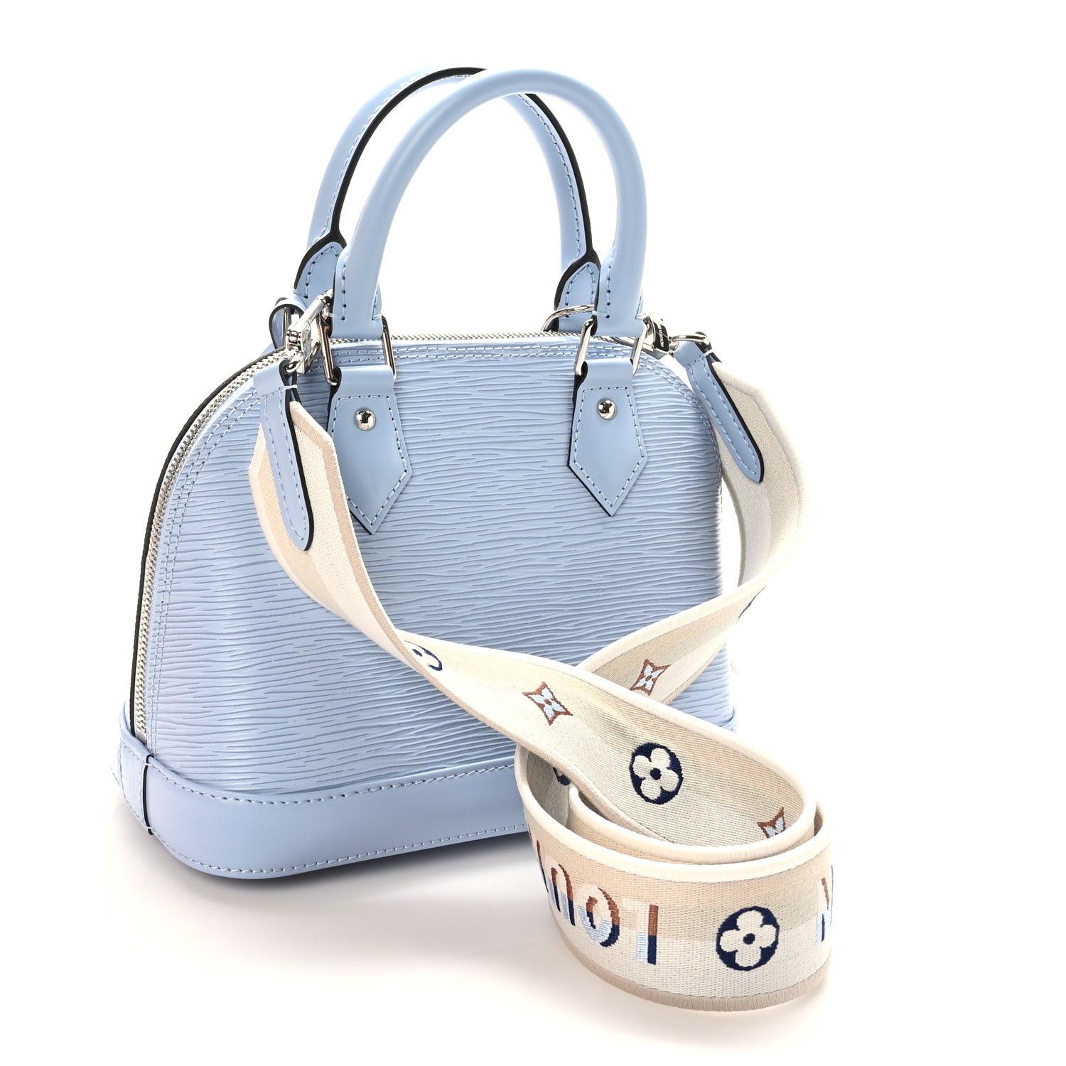 Louis Vuitton Epi Jacquard Alma BB Bleu Nuage 2 of 8