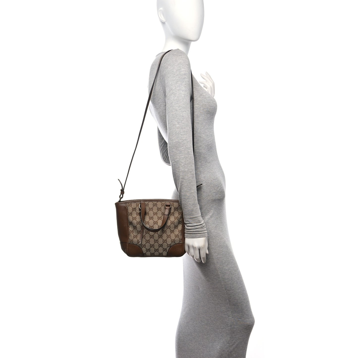 Monogram Small Bree Tote Beige Tabacco
