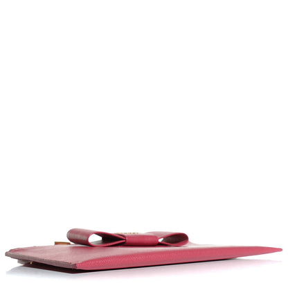 Prada Saffiano Bow Wristlet Peonia 4 of 10
