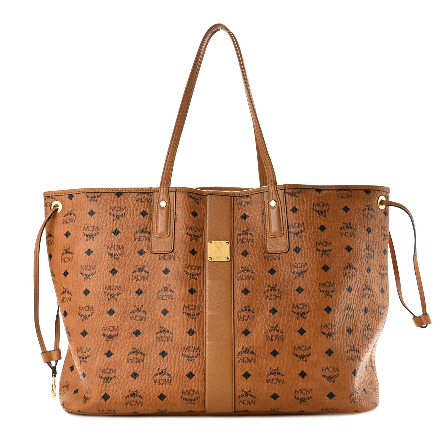 Visetos Large Liz Reversible Shopper Tote Cognac
