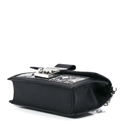 MCM Vintage Jacquard Monogram Mini Tracy Crossbody Black 9 of 11