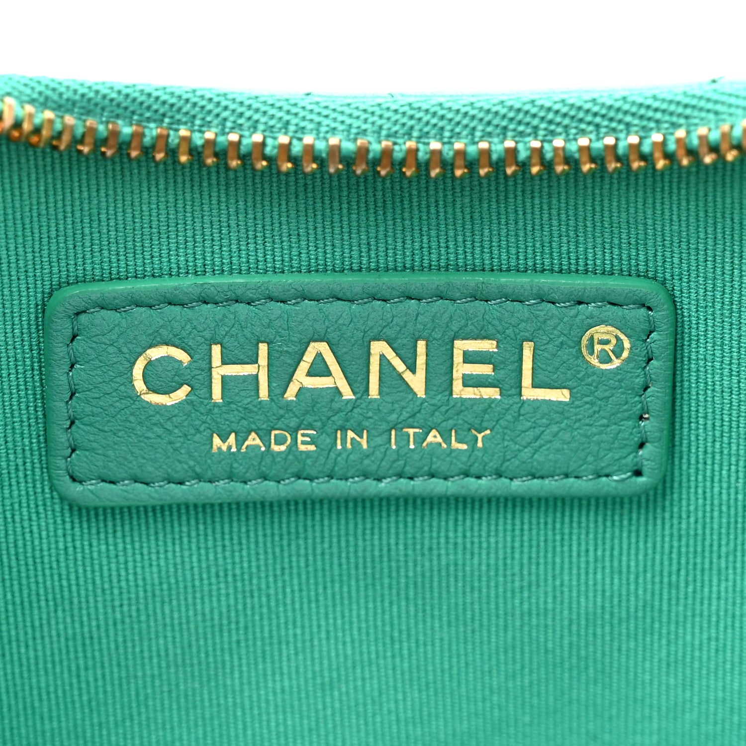 Chanel Lambskin Quilted Chain Around Hobo Green 7 of 10