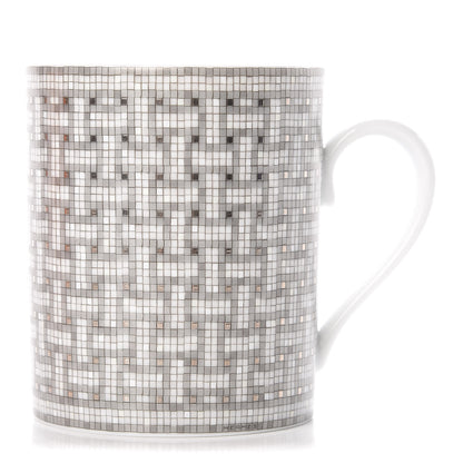Hermes Porcelain Mosaique au 24 Mug Platinum 1 of 6
