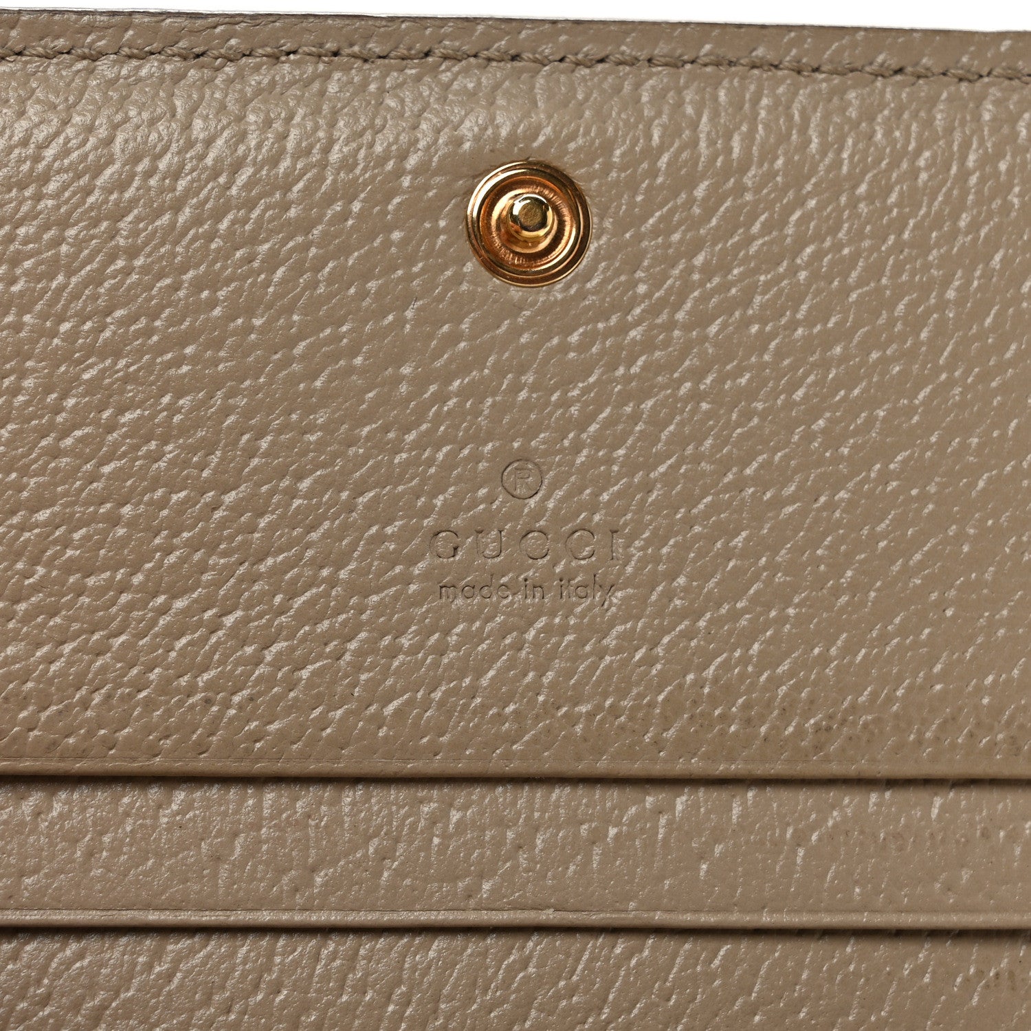 Gucci GG Supreme Monogram Textured Dollar Calfskin Web Ophidia Card Case Beige Mystic White Oatmeal 6 of 6