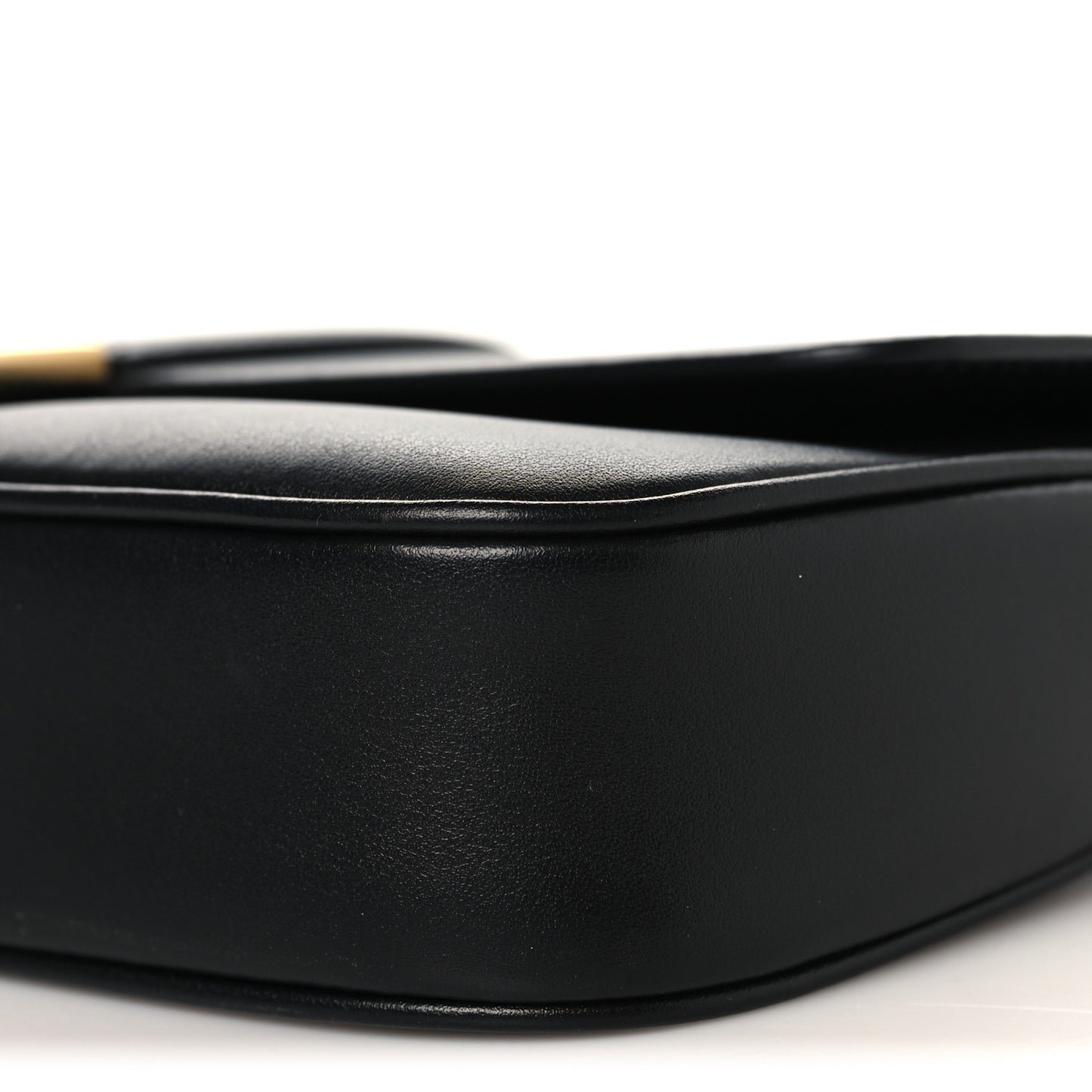 Calfskin Archive Gancini Flap Crossbody Black