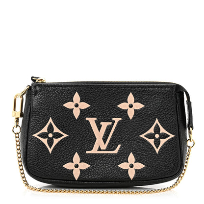 Louis Vuitton Empreinte Monogram Giant Mini Pochette Accessories Black 1 of 7