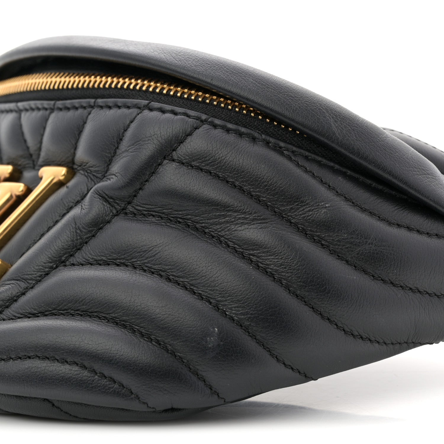 Louis Vuitton Calfskin Quilted New Wave Bumbag Black 10 of 13