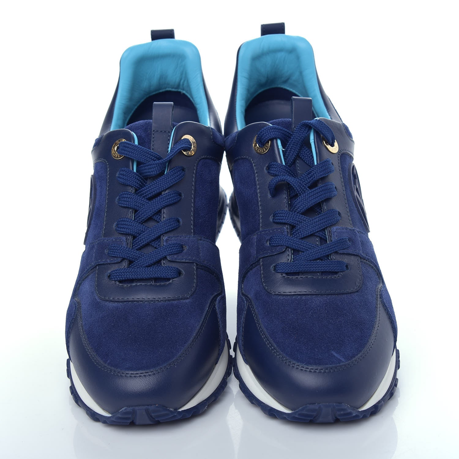 Louis Vuitton Suede Run Away Sneakers 36.5 Blue 5 of 10