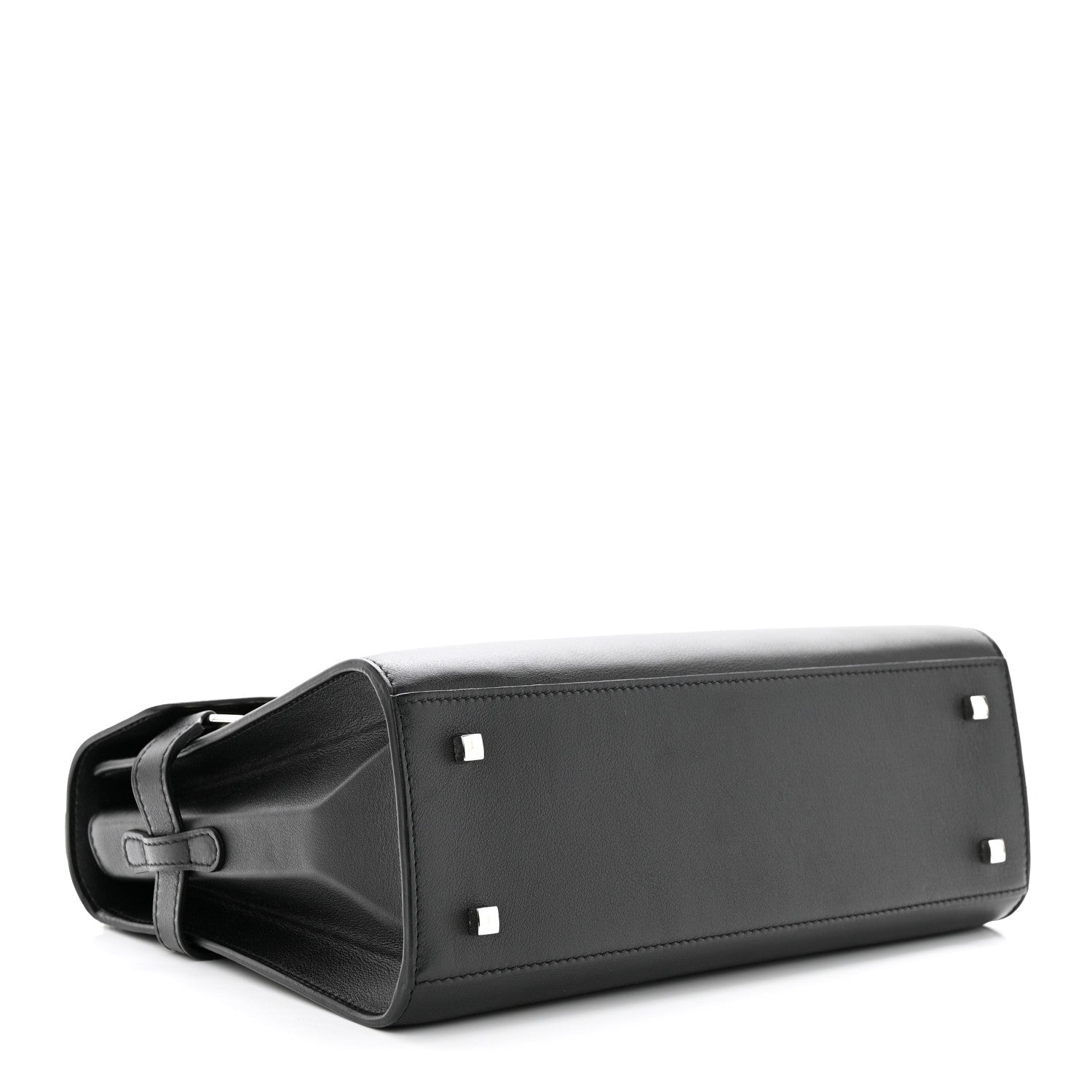 Delvaux Calfskin MM Tempete Satchel Black 4 of 10