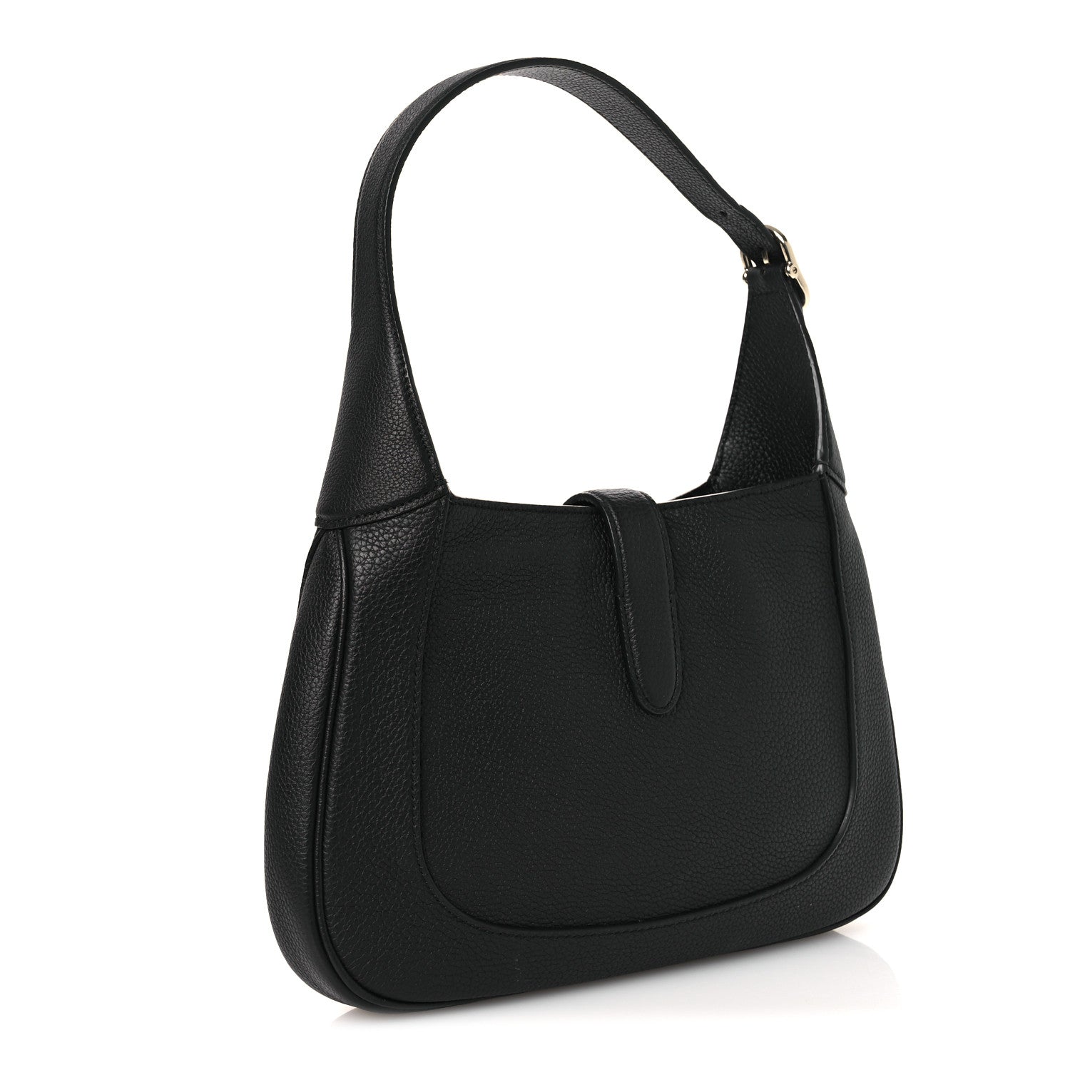 Gucci Grained Calfskin Web Medium Jackie 1961 Hobo Black 2 of 11