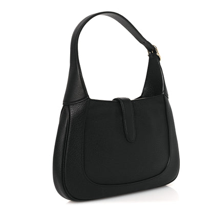 Gucci Grained Calfskin Web Medium Jackie 1961 Hobo Black 2 of 11