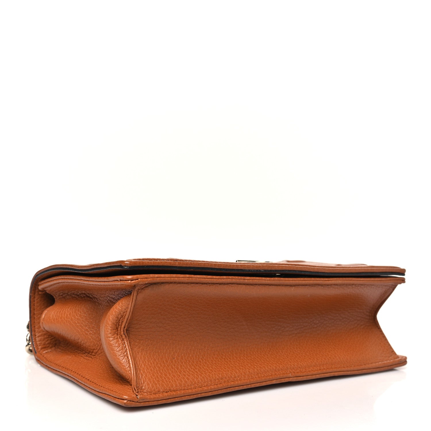 Christian Dior Grained Calfskin Medium Diorama Flap Bag Brown 4 of 13