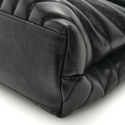 Saint Laurent Calfskin Y Quilted Monogram Medium Loulou Chain Satchel Black 8 of 8