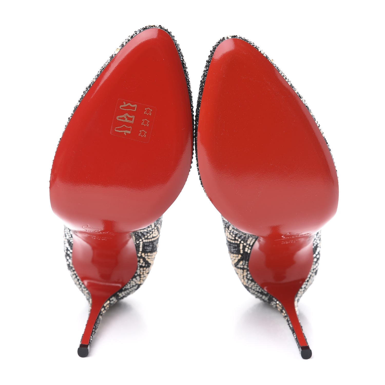 Christian Louboutin Suede Strass Eloise 100 Pumps 39.5 Black 5 of 8